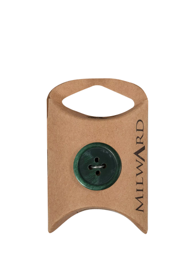 John Lewis Milward 4 Hole Marble Buttons, 20mm, Green, Pack of 4- Buy online at McGrocer