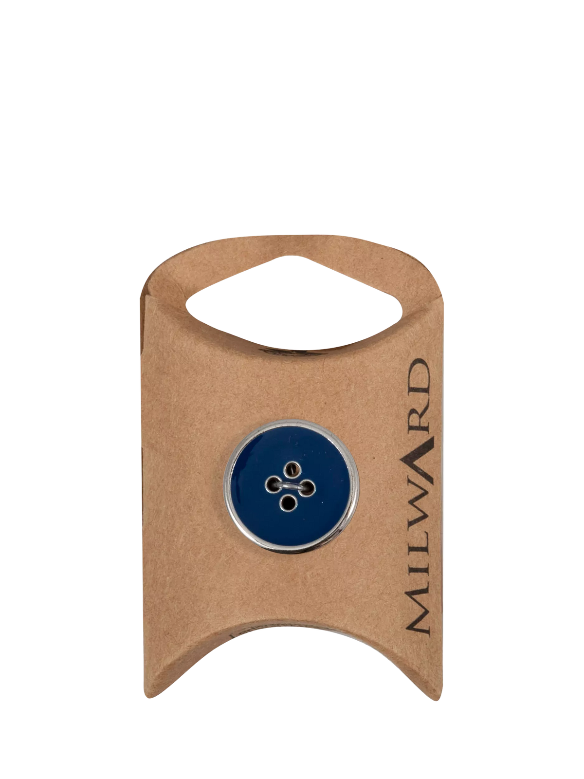 Milward 4 hole silver rim buttons 20mm pack, imported from the UK