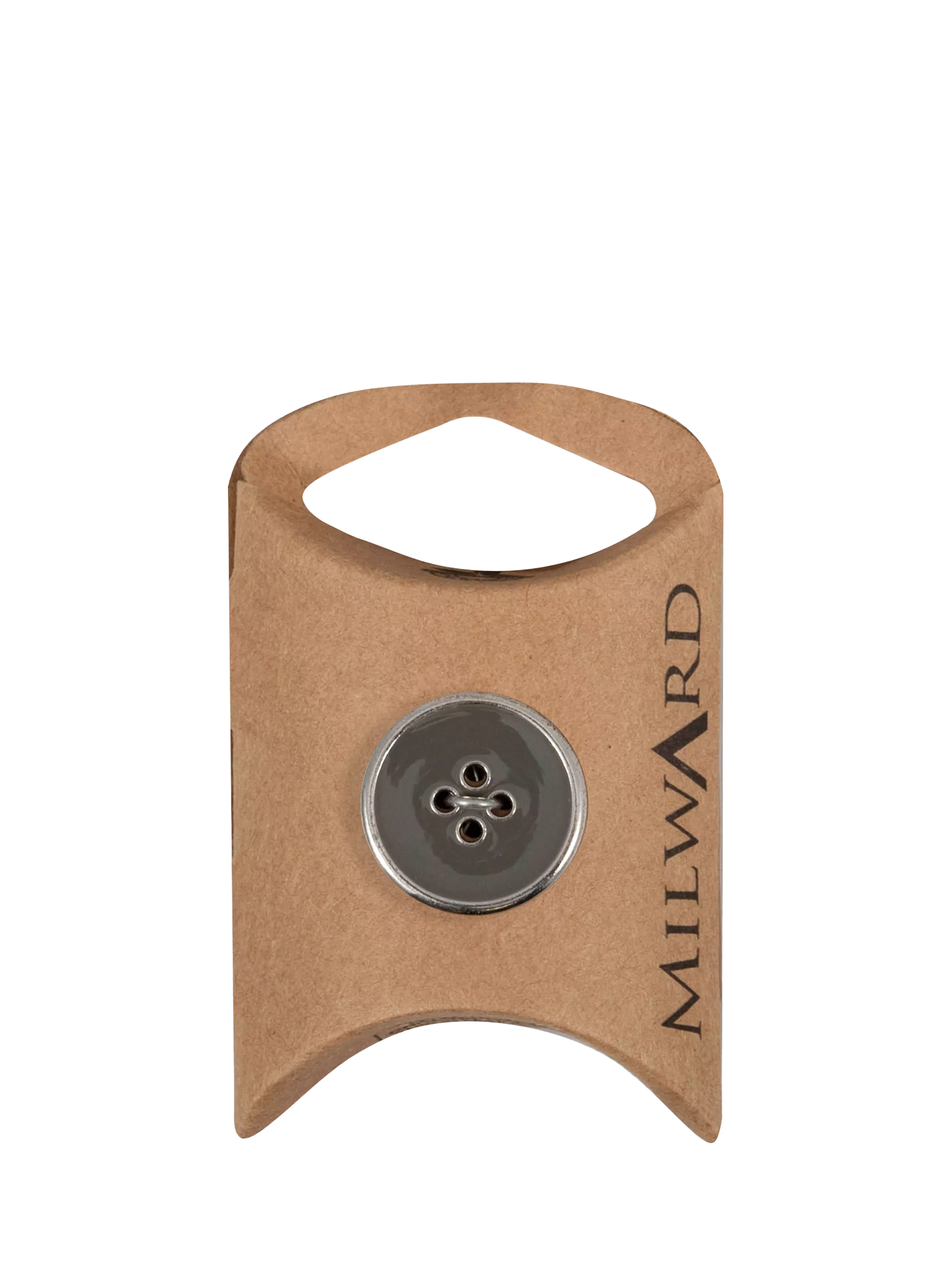Milward 4 Hole Silver Rim Buttons 20mm Pack of 4