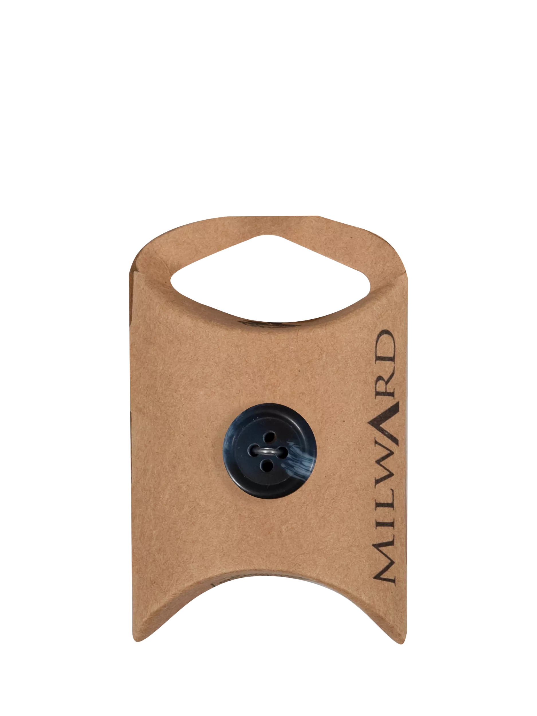 Milward 4 hole marble buttons 15mm blue pack of 10 (British brand)