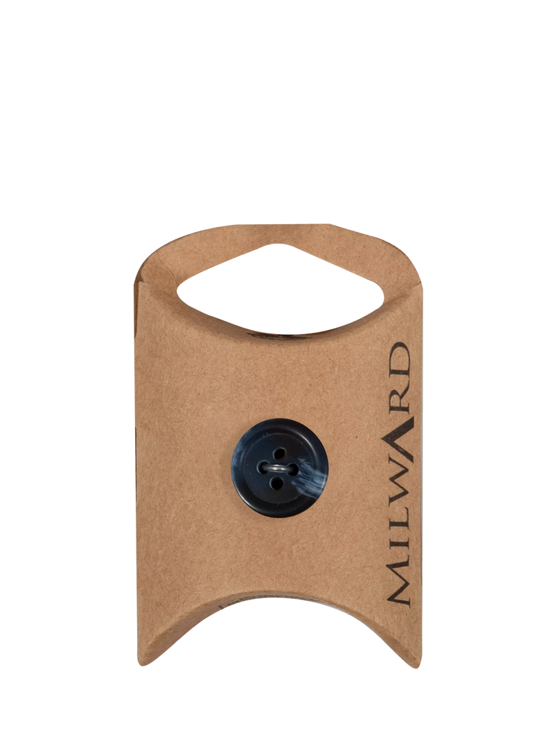 Milward 4 hole marble buttons 15mm blue pack of 10 (British brand)