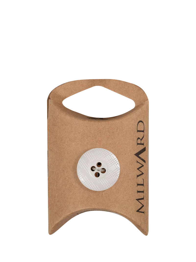 Milward white 4 hole buttons 18mm pack of 7, UK version