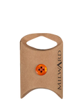 Milward orange rim buttons 11mm pack of 8, imported from the UK