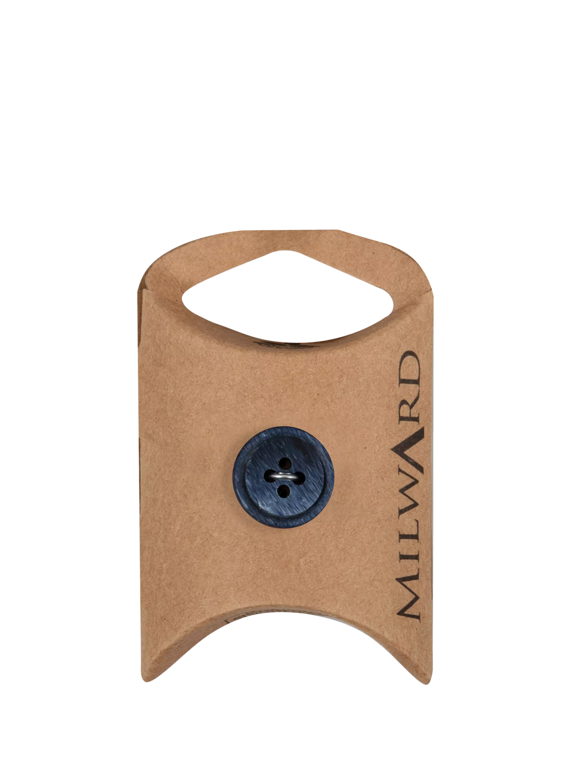 Milward 4 Hole Rim Buttons, 15mm, Navy, Pack of 10
