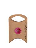 Milward 4 Hole Rim Buttons, 15mm, Pink, Pack of 10