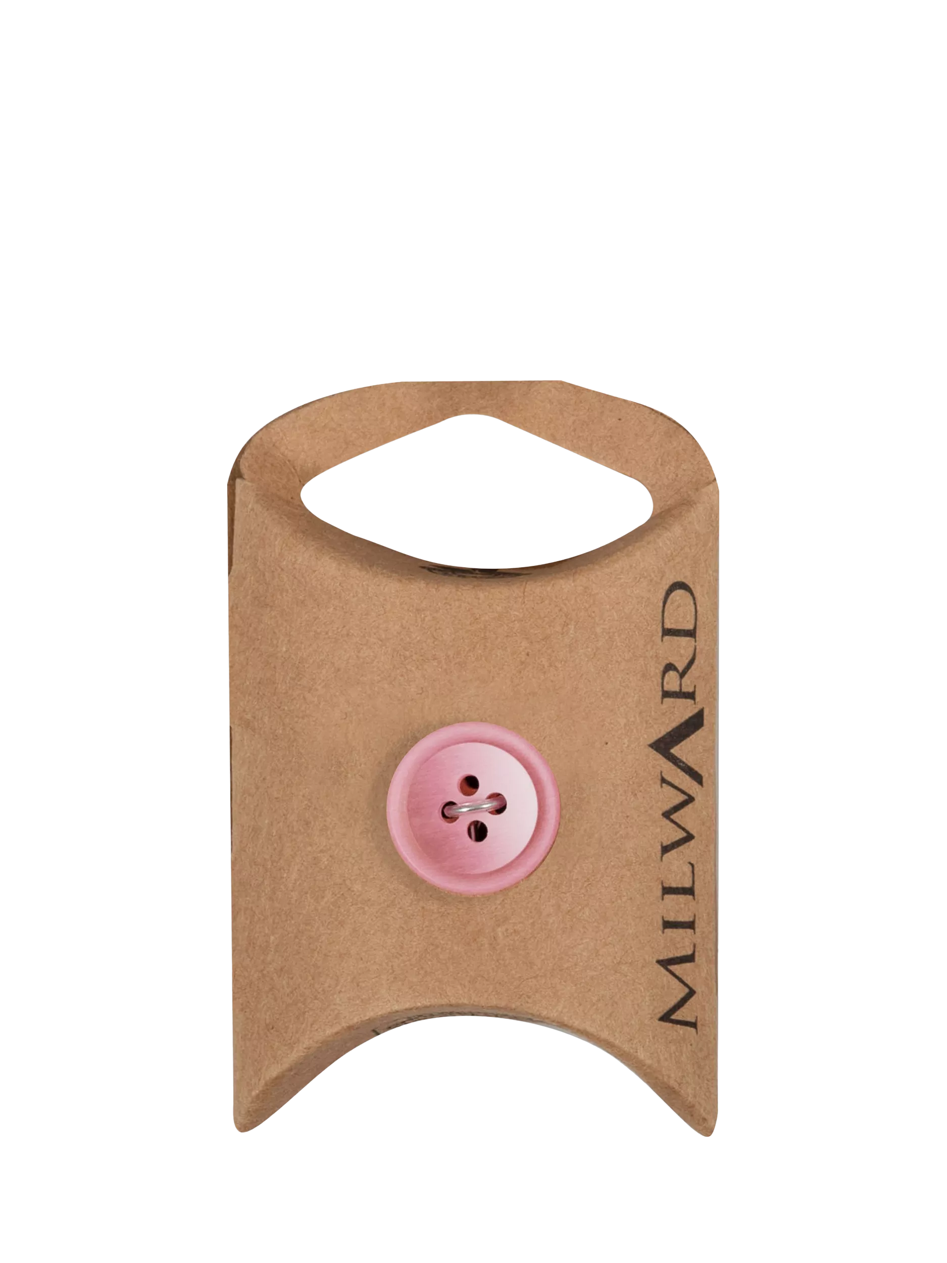 Milward 4 Hole Rim Buttons, 15mm, Rose, Pack of 10