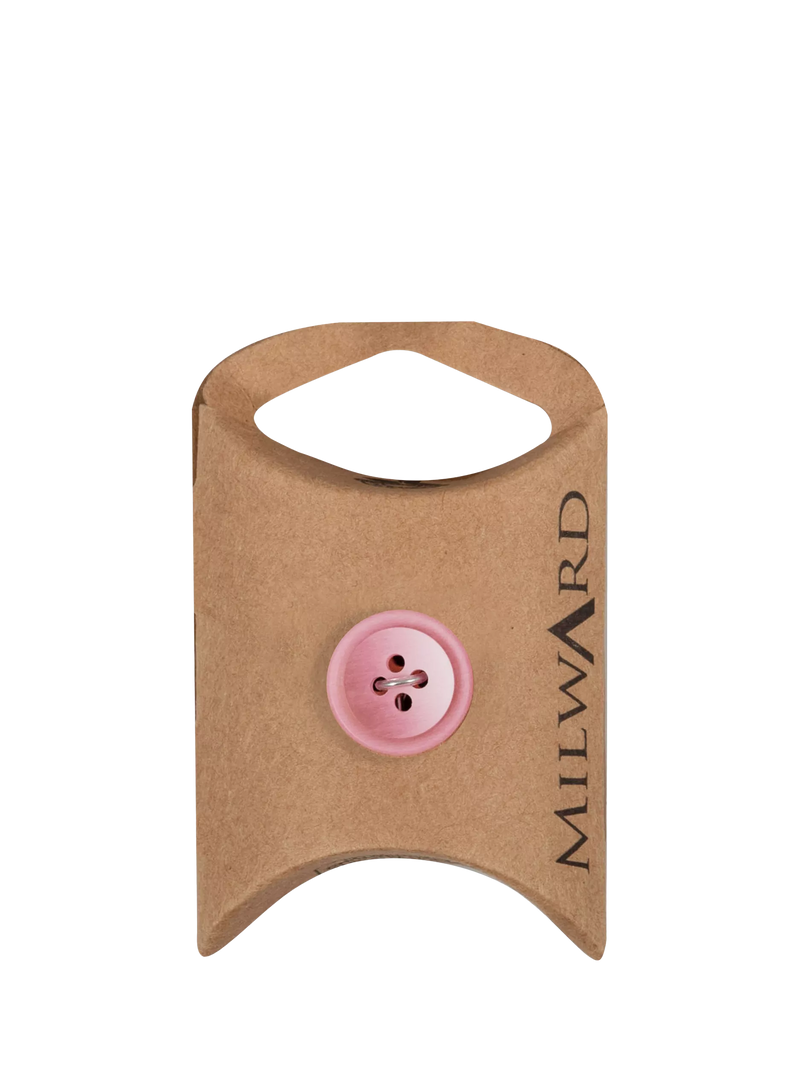 Milward 4 Hole Rim Buttons, 15mm, Rose, Pack of 10