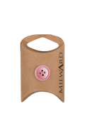 Milward 4 Hole Rim Buttons, 15mm, Rose, Pack of 10