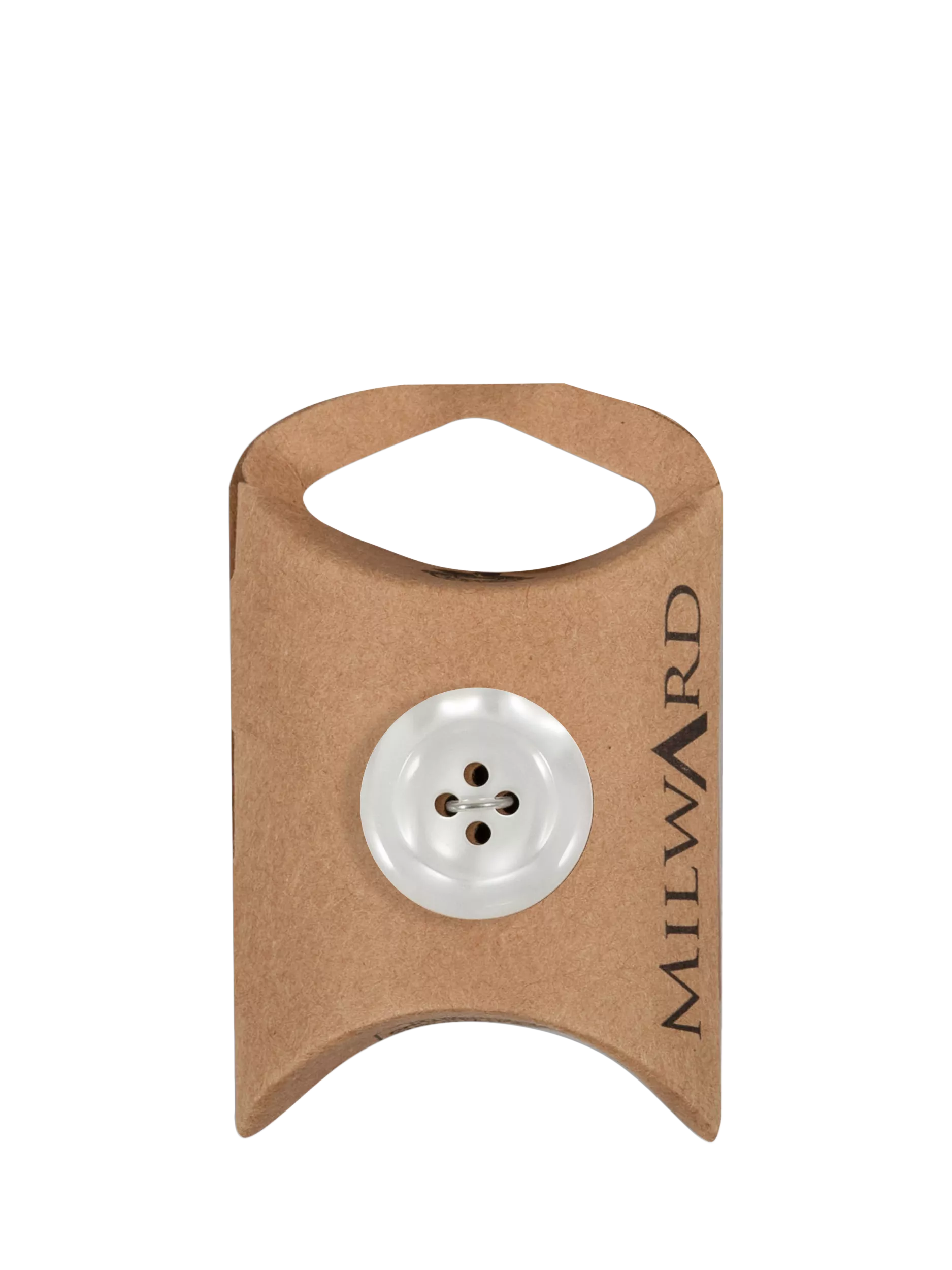 Milward white 4 hole rim buttons 20mm, imported from the UK