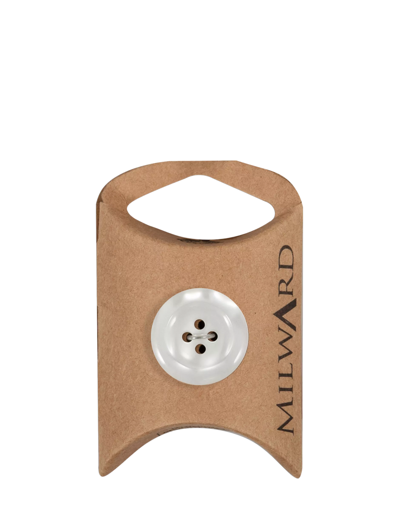 Milward white 4 hole rim buttons 20mm, imported from the UK