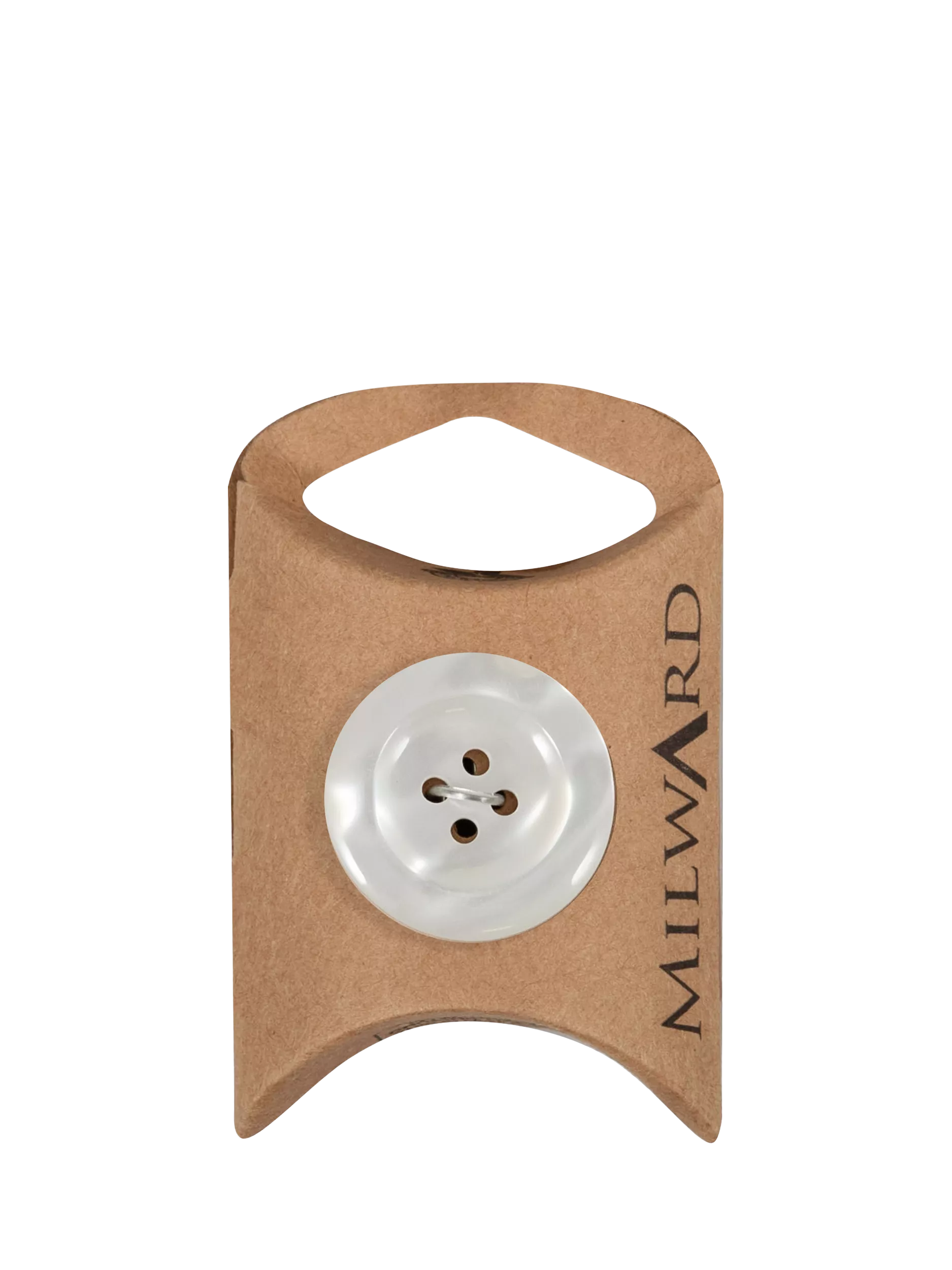 Milward 4-hole rim buttons 25mm white pack of 4 (British brand)