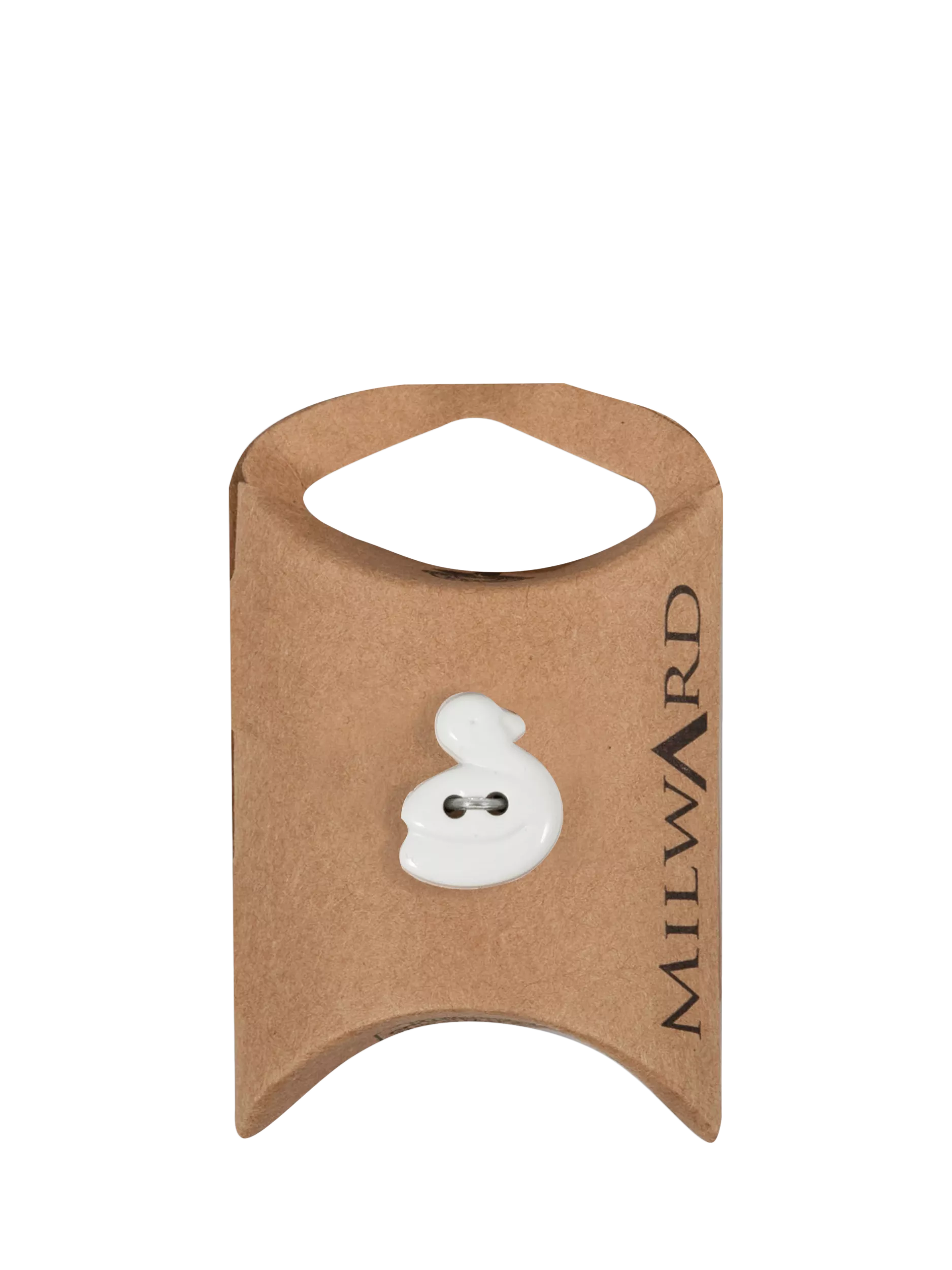 Milward Duck Buttons 18mm white pack of 6 (British brand)