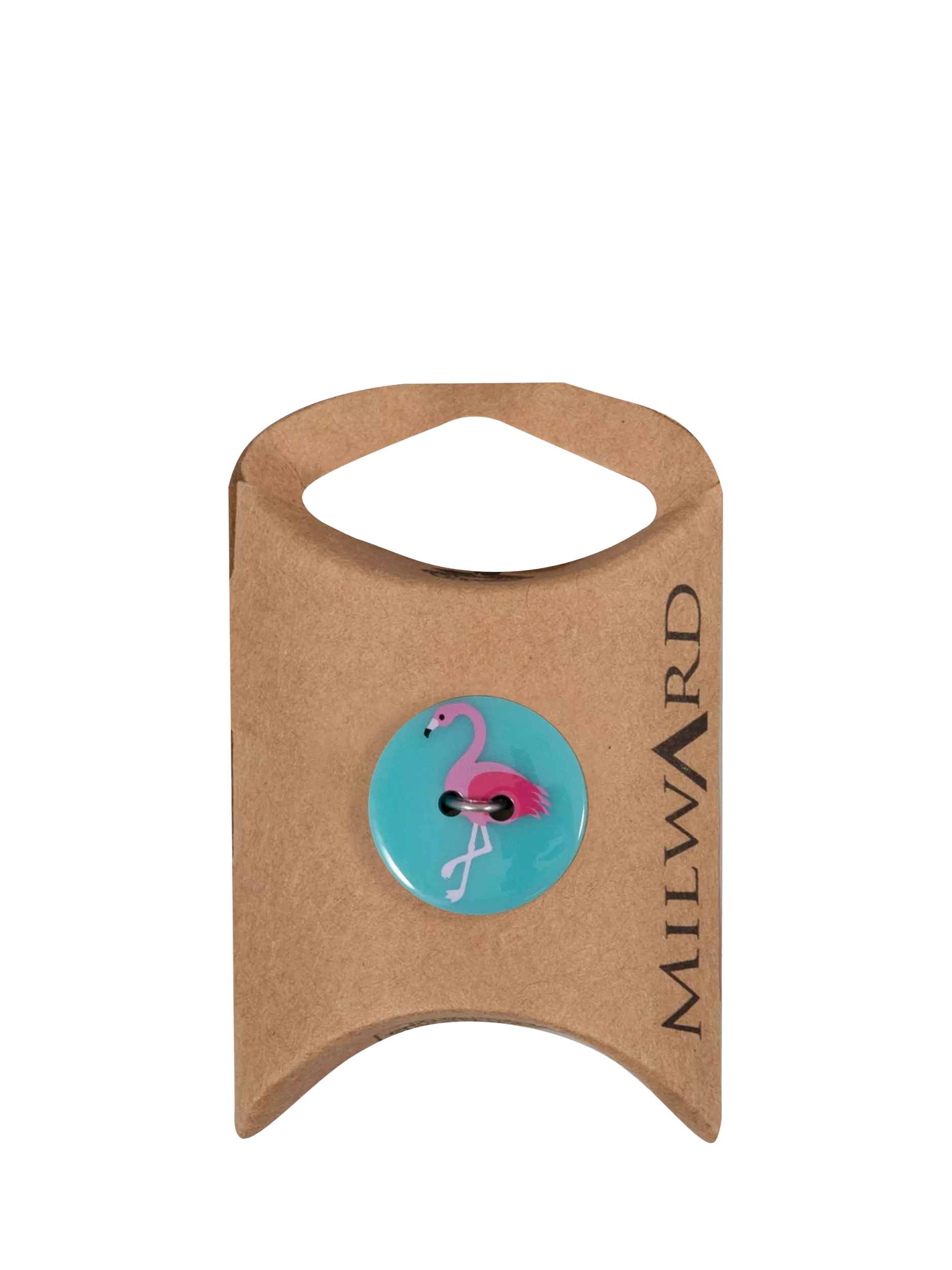 Milward Flamingo buttons blue 19mm pack of 6, imported from the UK