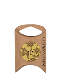 Milward Floral Buttons, 27mm, Light Brown, Pack of 4
