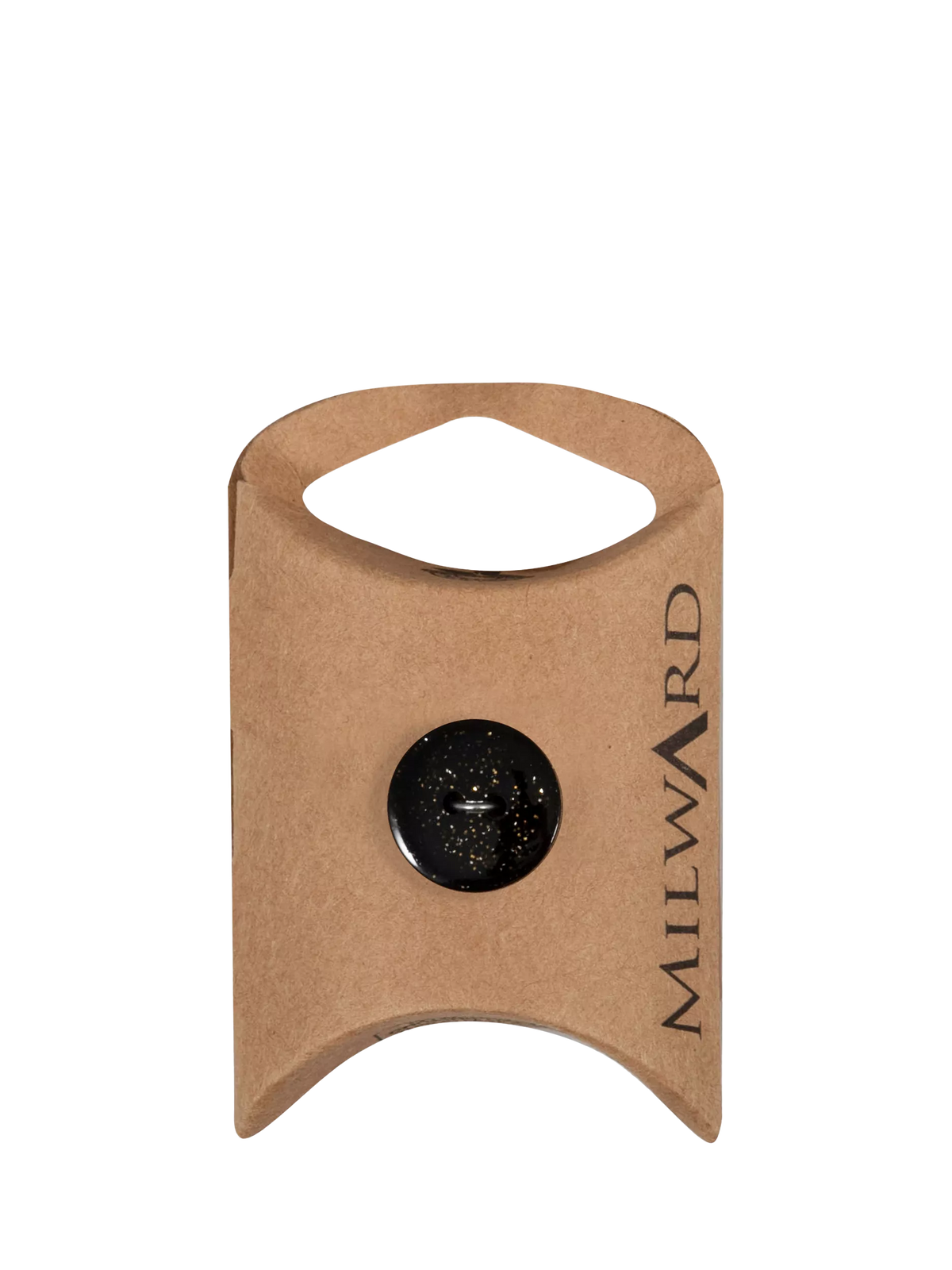 Milward glitter buttons black 15mm pack of 10 (British brand)