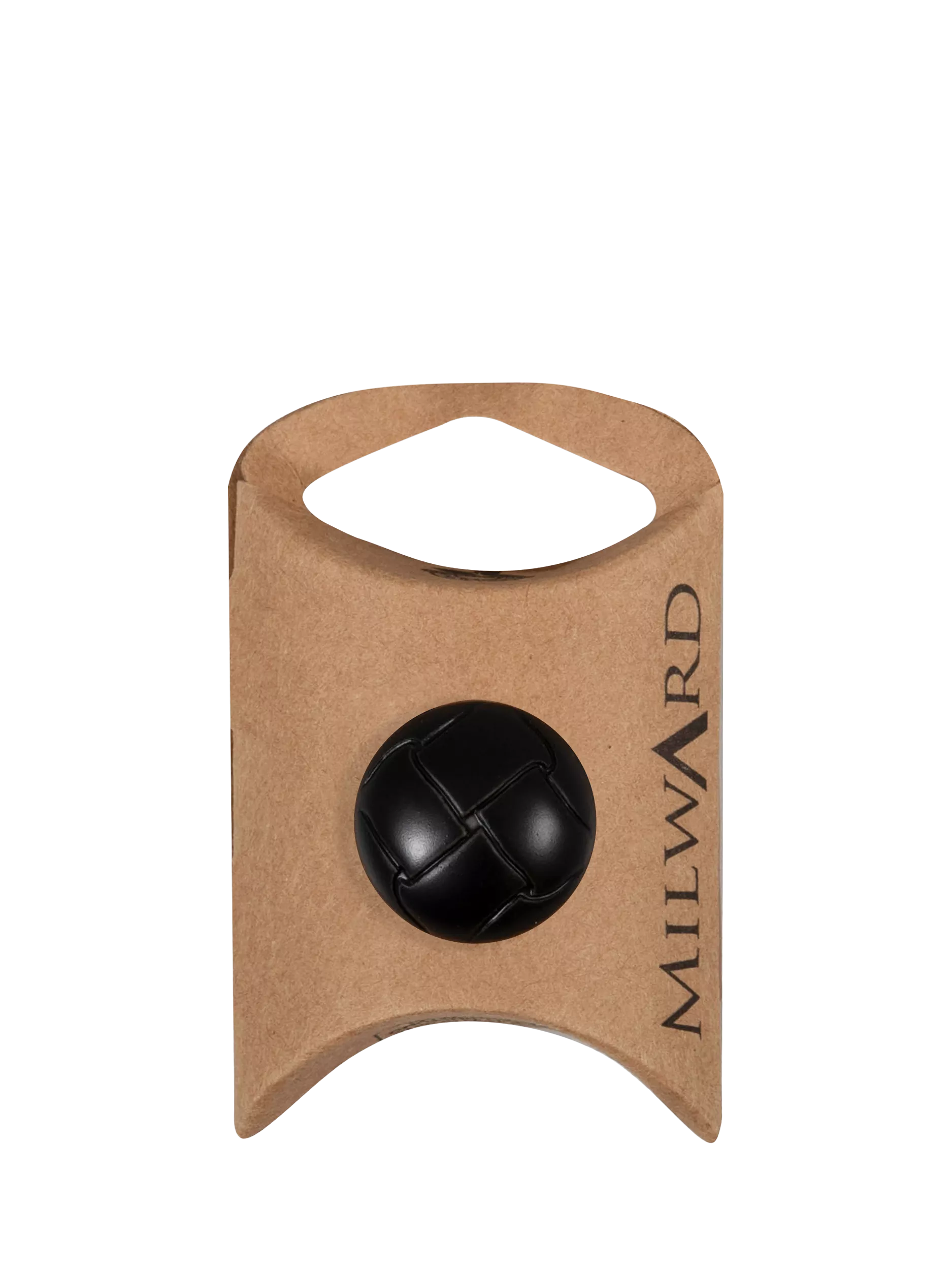 Milward imitation leather buttons black pack of 4, imported from the UK