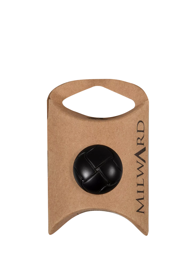 Milward imitation leather buttons black pack of 4, imported from the UK