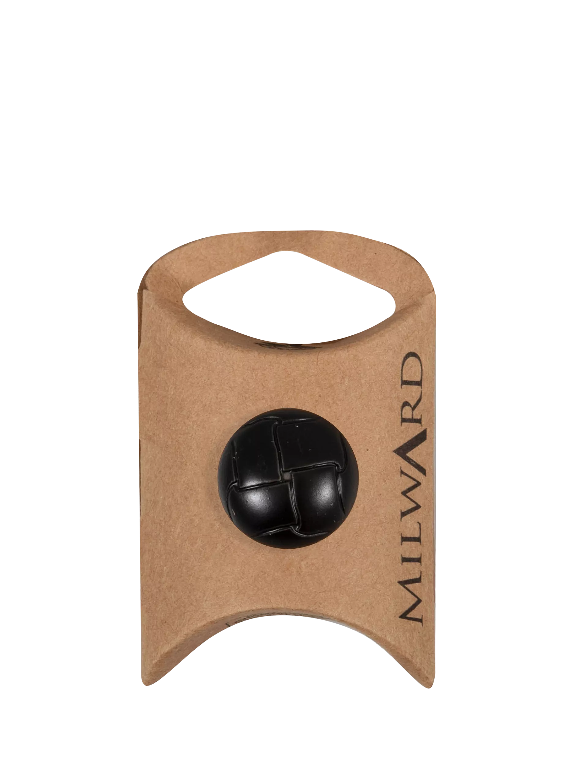 Milward Imitation Leather Buttons Black Pack of 4