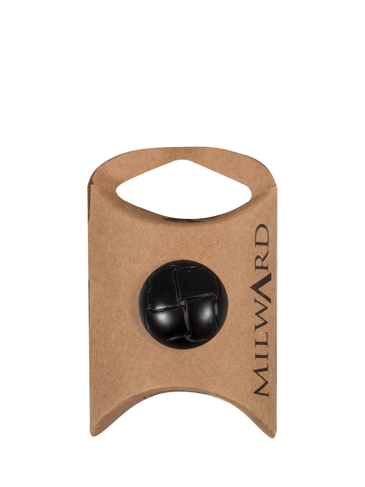 Milward Imitation Leather Buttons Black Pack of 4