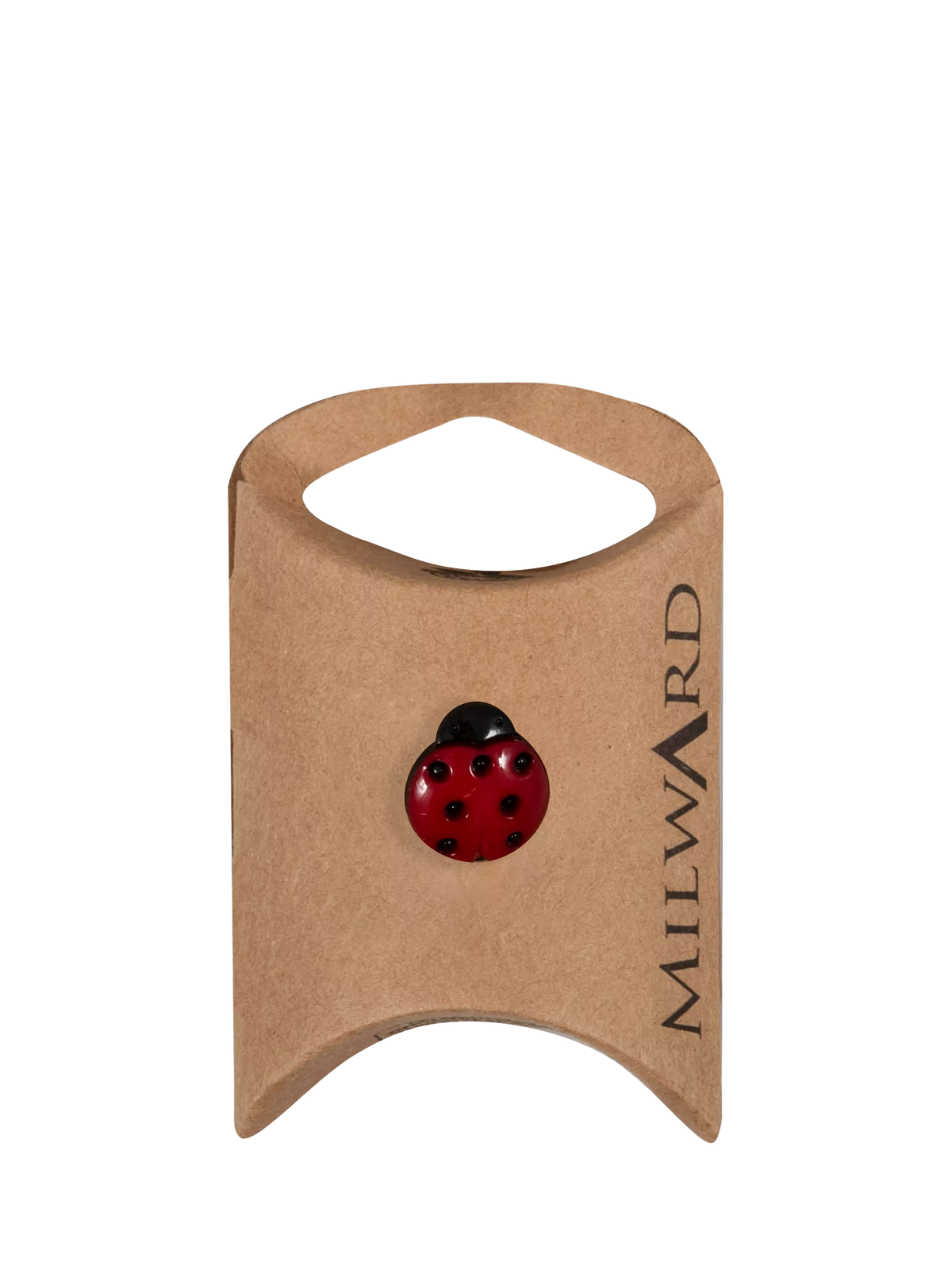 Milward Ladybird buttons 15mm red black pack of 4 - British product