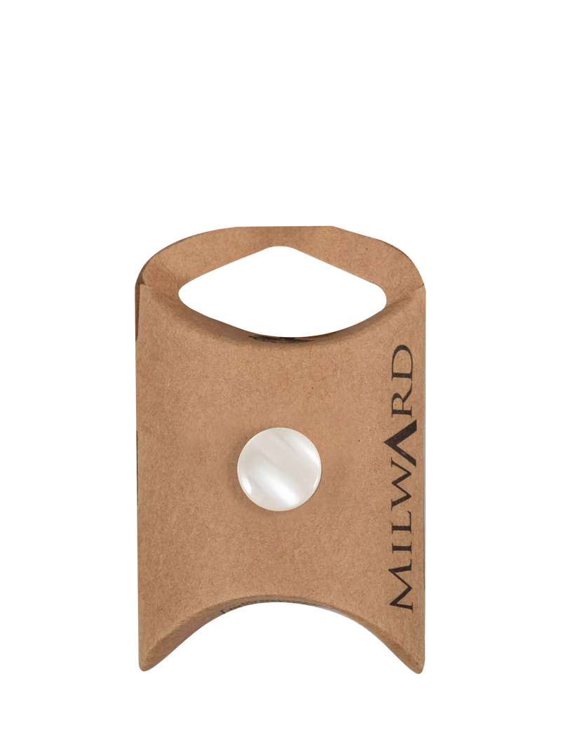 Milward mother of pearl look buttons white pack of 10, imported from the UK