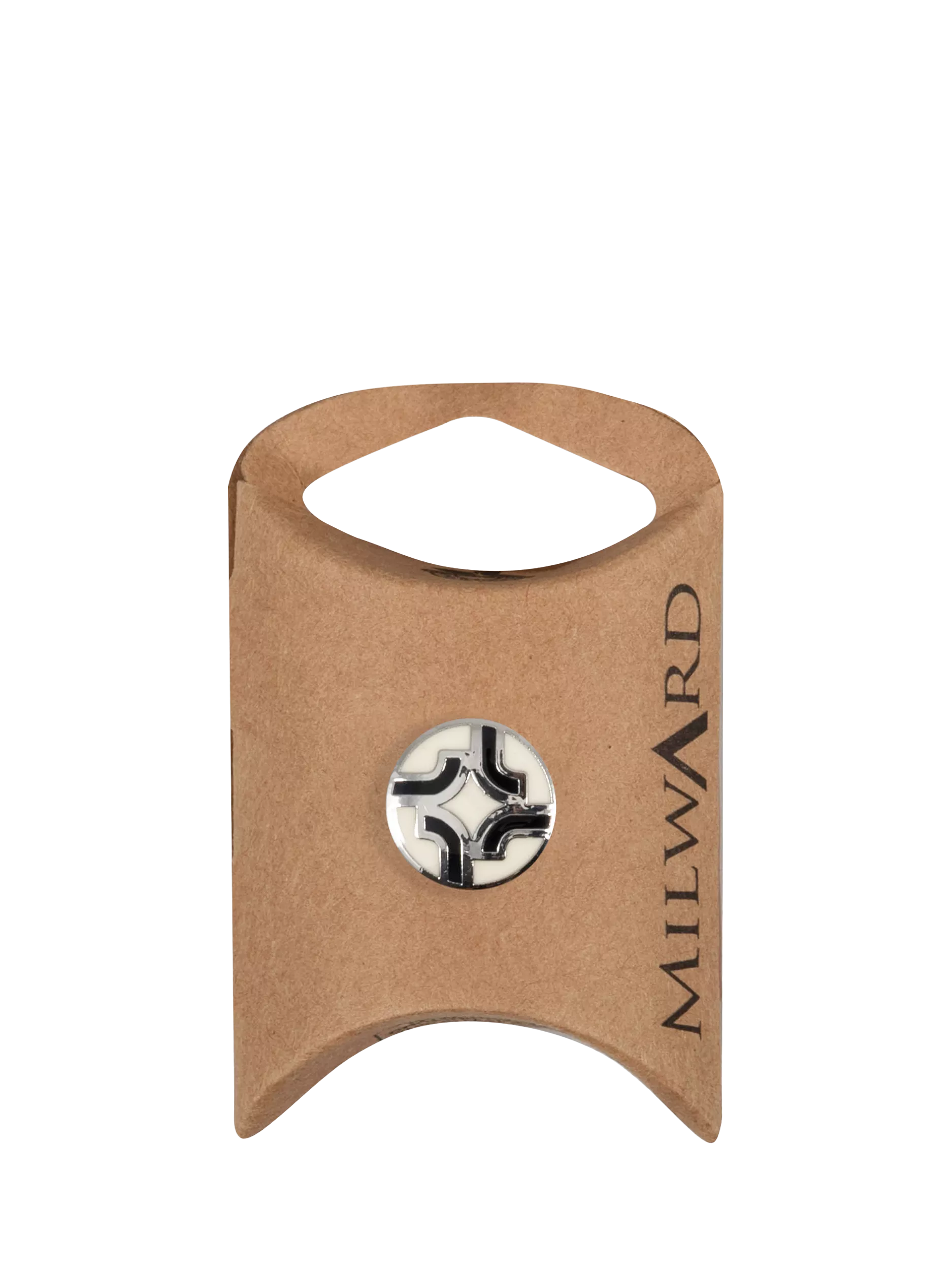 Milward white metal rim buttons 15mm pack of 4, UK version