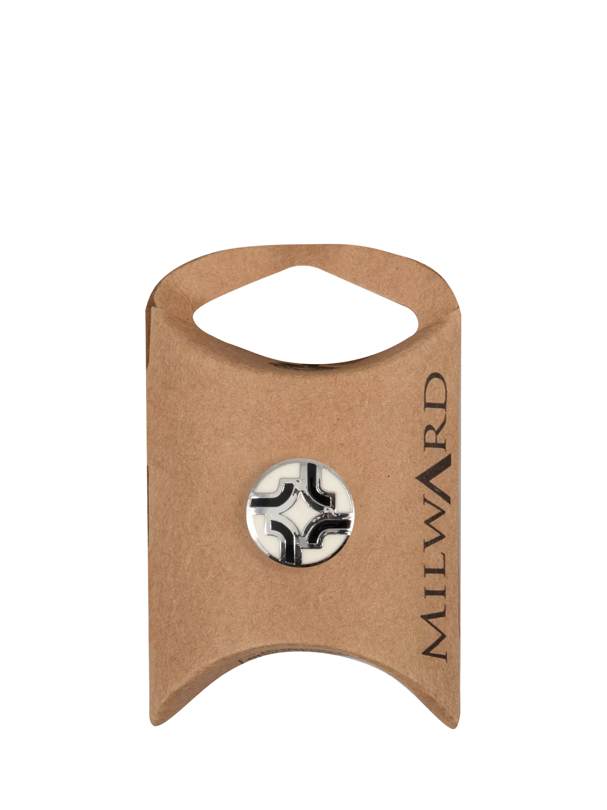 Milward white metal rim buttons 15mm pack of 4, UK version