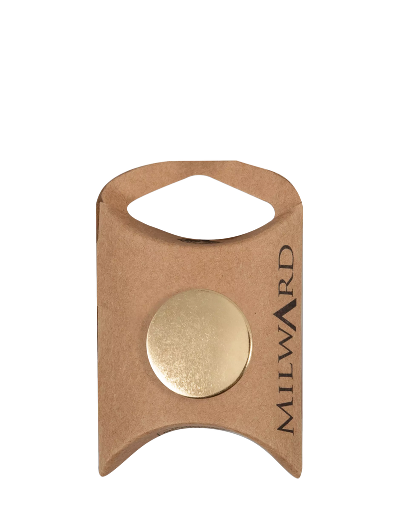 Milward gold metal shank buttons 22mm pack of 6, imported from the UK