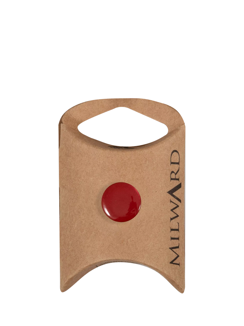 Milward shank shiny buttons red 14mm pack of 6, UK version