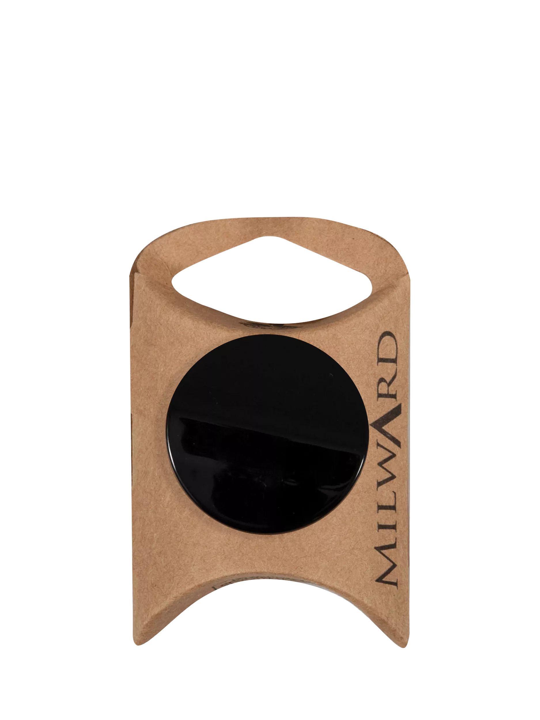 Milward shank buttons 30mm black pack of 2 (British brand)