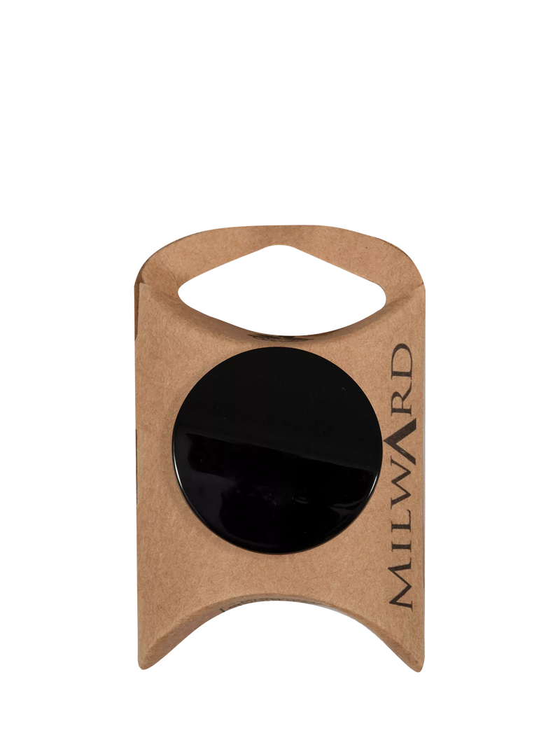 Milward shank buttons 30mm black pack of 2 (British brand)
