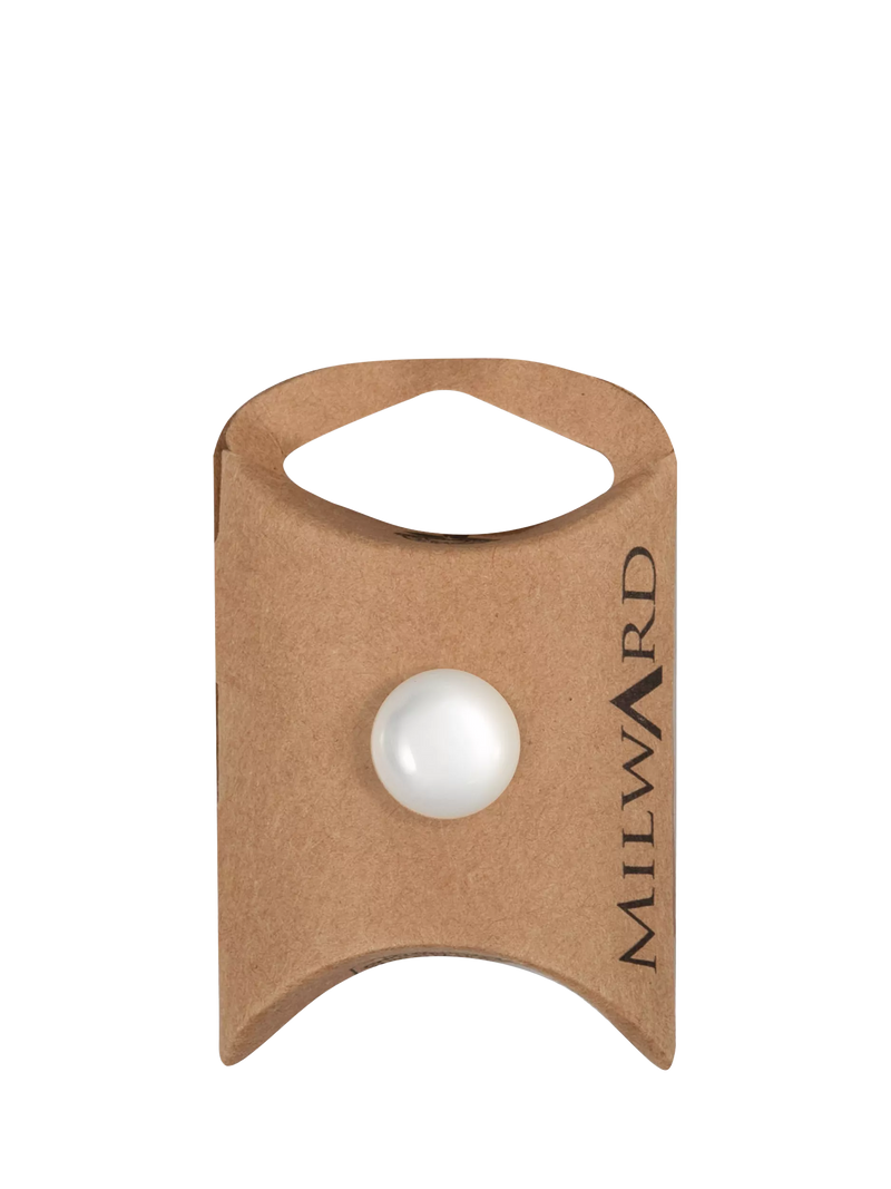 Milward mother of pearl look white shank buttons 14mm pack of 5, UK version