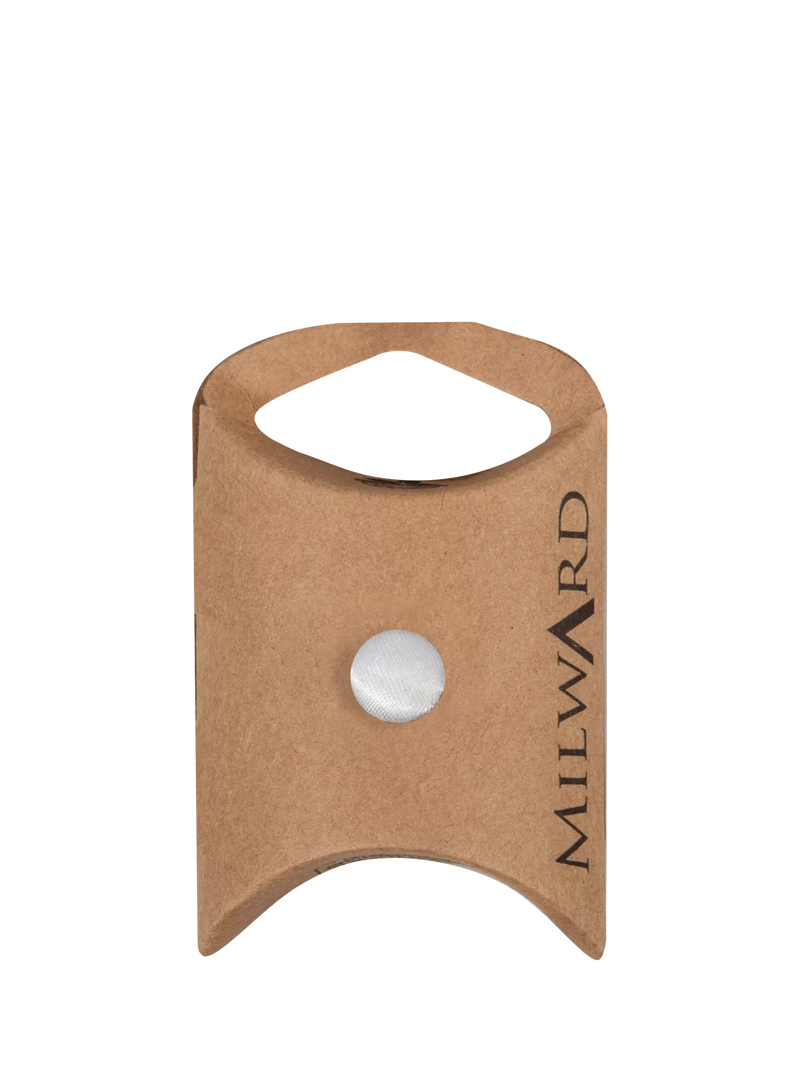 Milward white shank buttons 10mm pack of 8 (British brand)