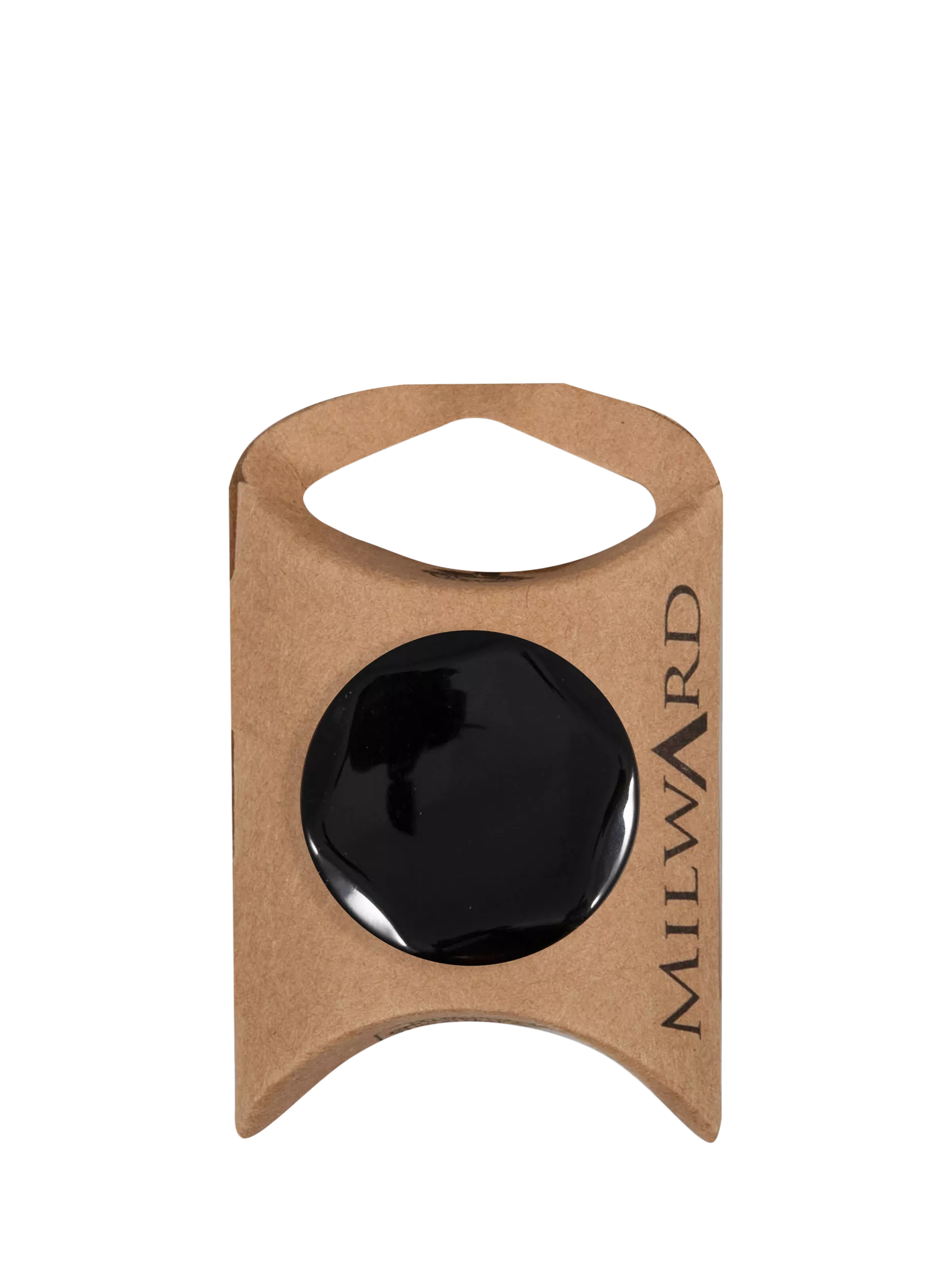 Milward shank buttons black 30mm pack of 2 (British brand)