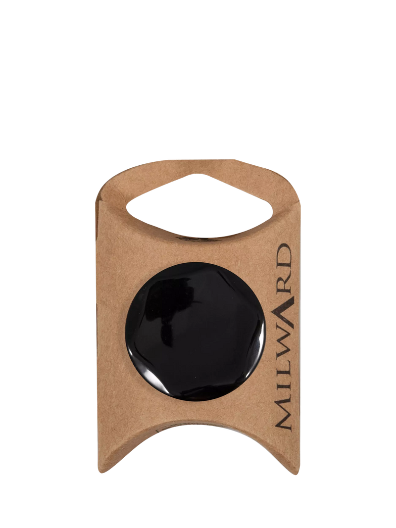 Milward shank buttons black 30mm pack of 2 (British brand)