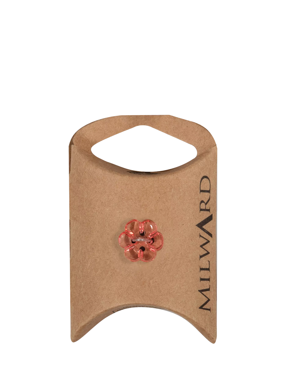 Milward flower buttons pink 13mm pack of 5 (British brand)
