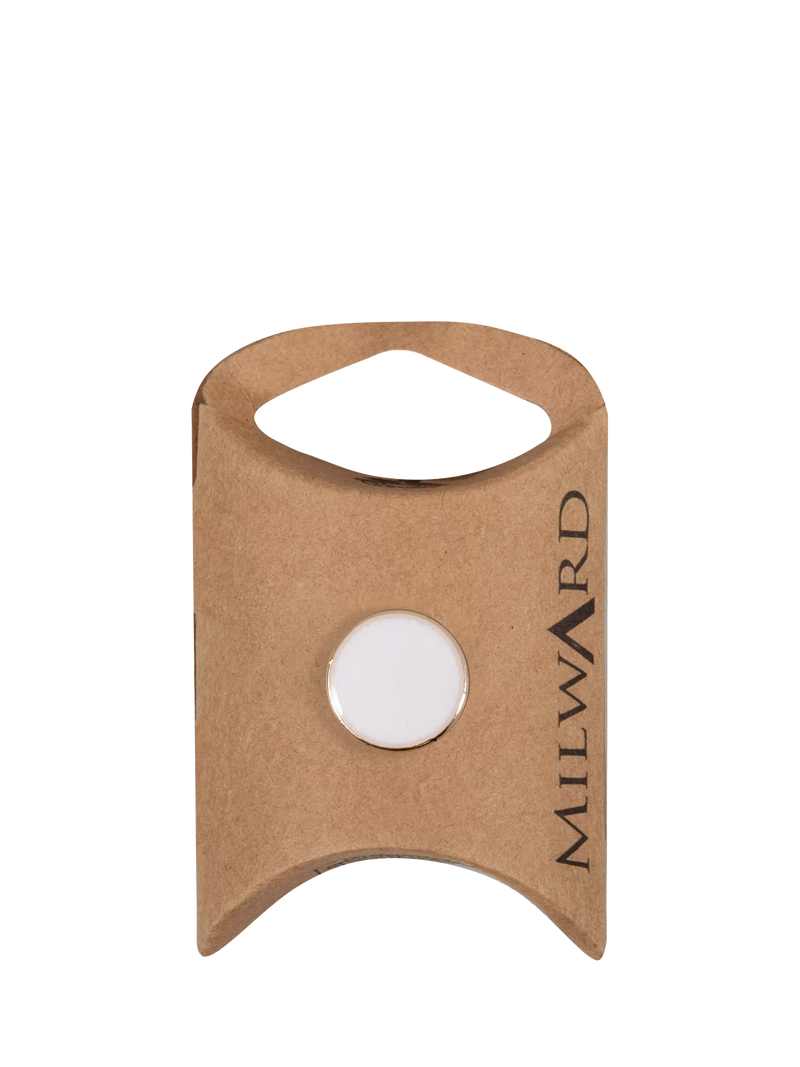 Milward white gold rim buttons 15mm - British product