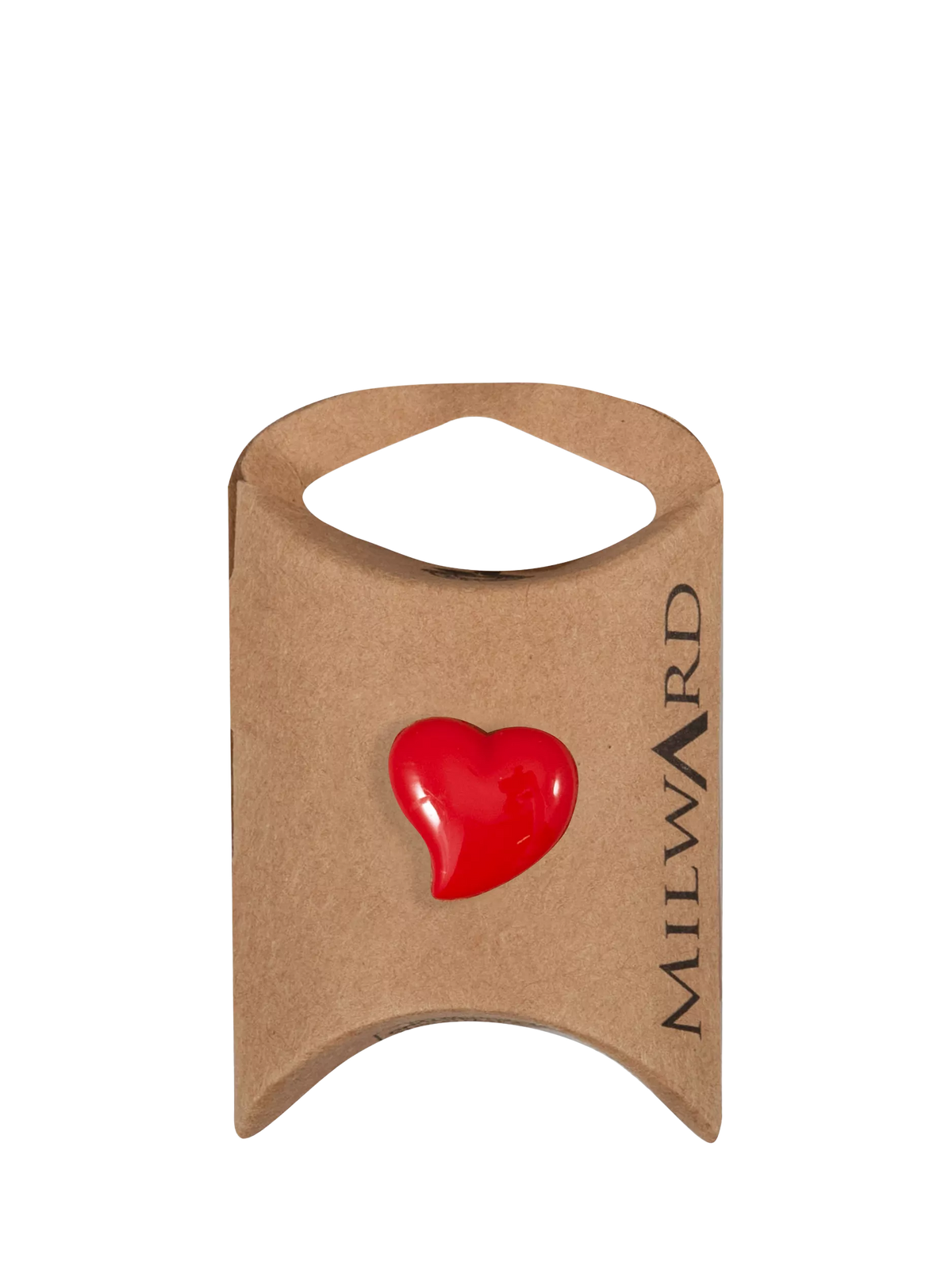 Milward Herzknöpfe mit Öse rot 18mm Packung mit 5 Stück (Britische Marke)