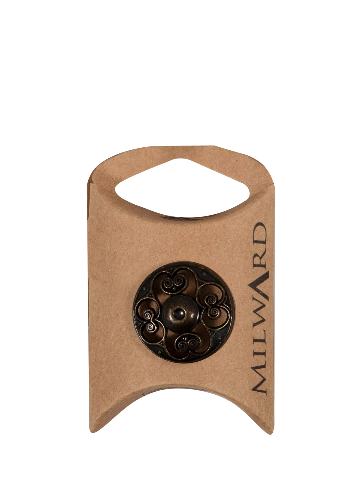 Milward metal shank buttons black gold 25mm pack of 5 - British product