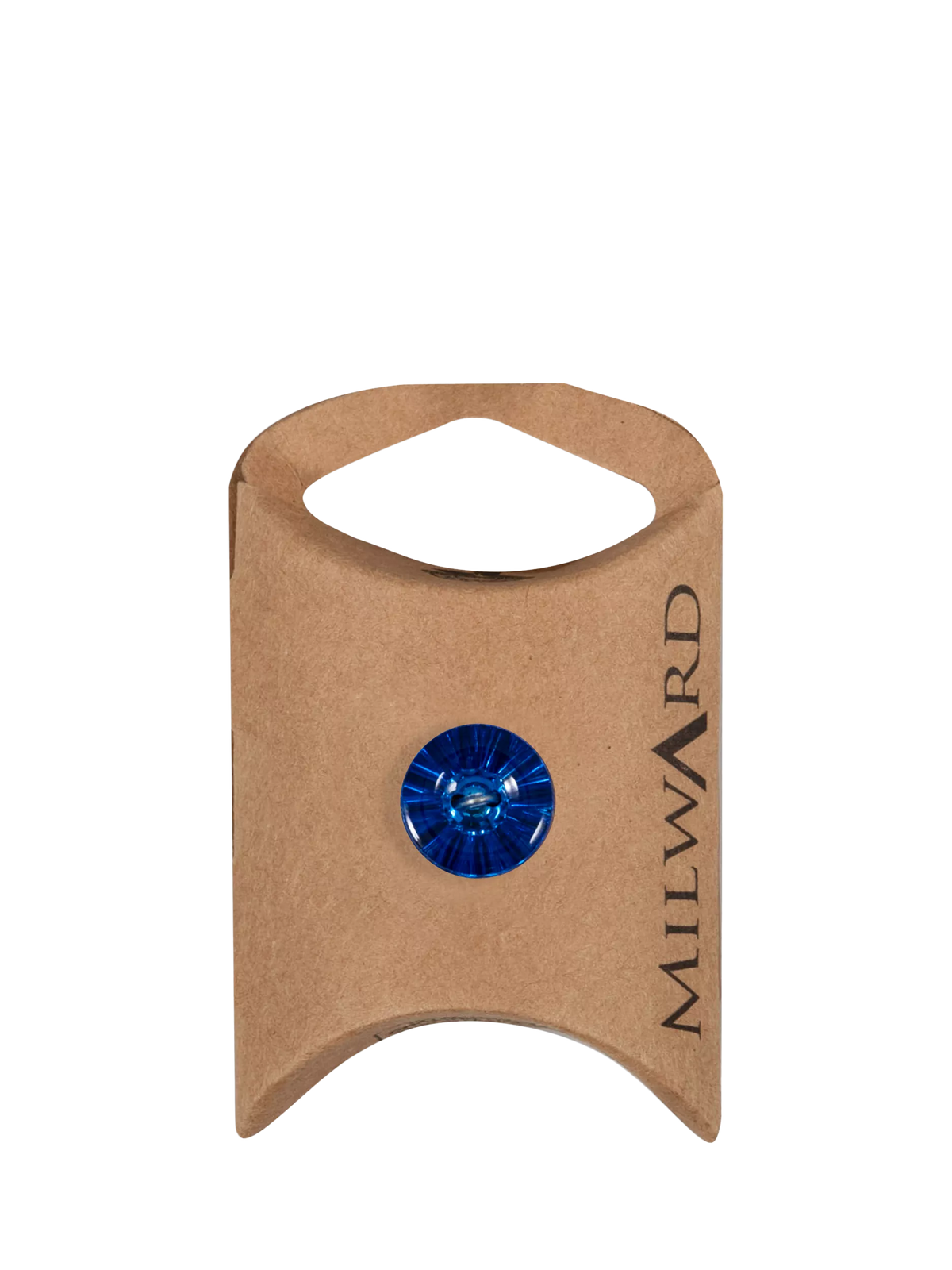 Milward shank flat buttons 13mm bright blue pack of 5 (British brand)