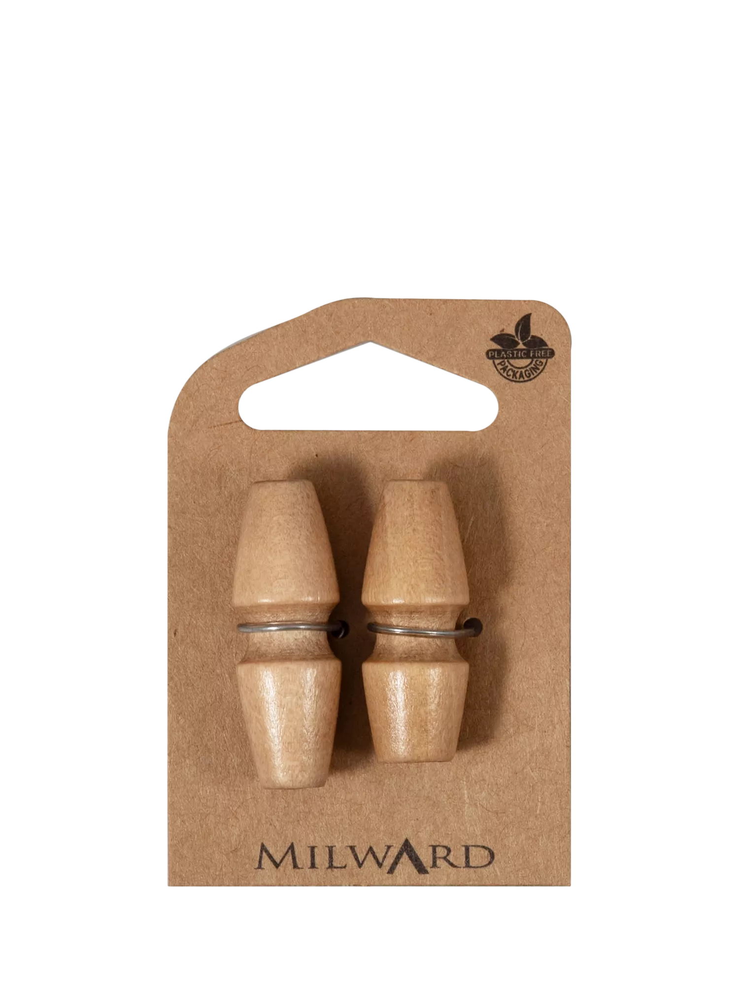 Milward wood duffel toggle buttons 38mm pack of 2, UK version