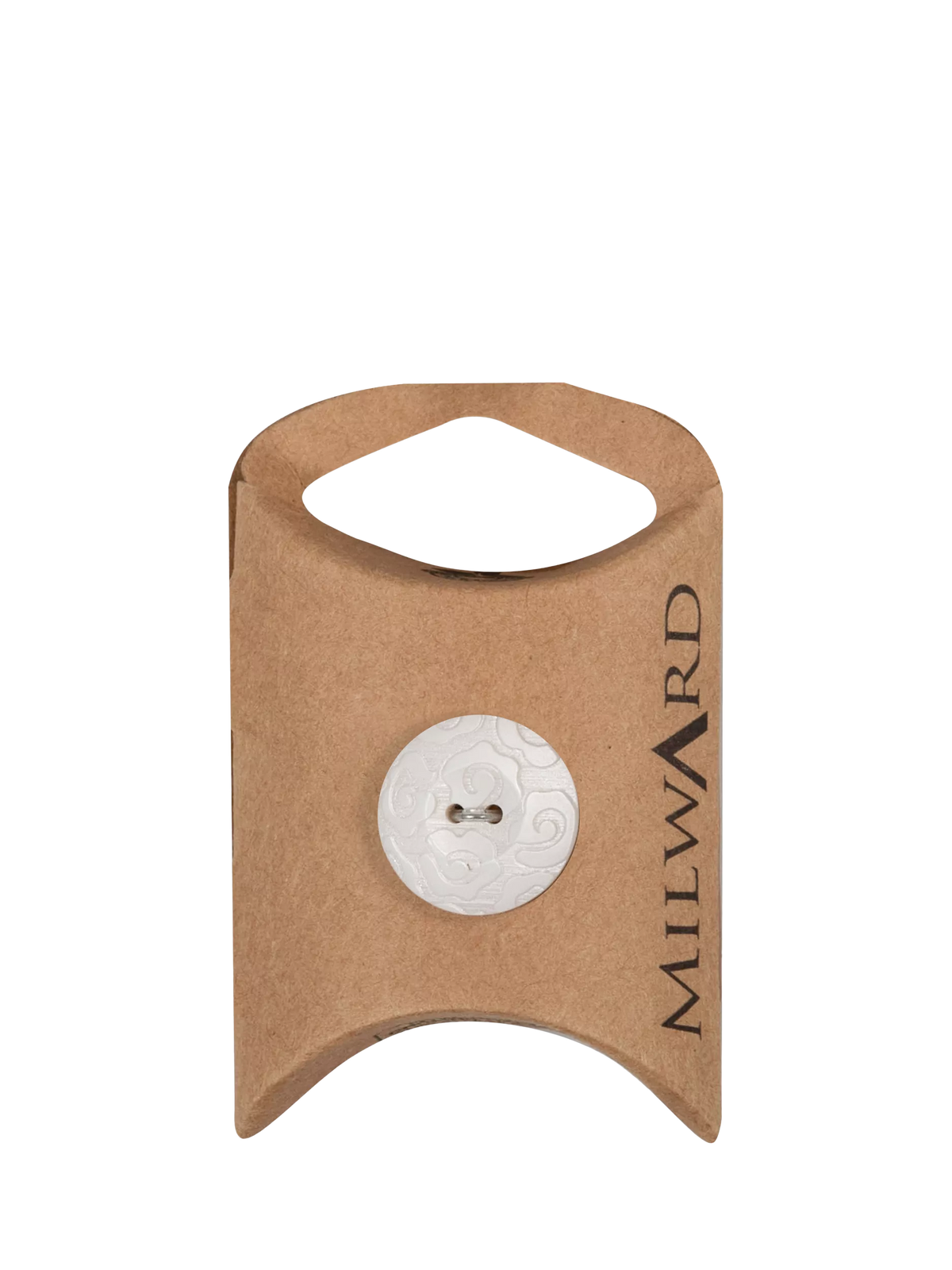 Milward buttons 2 hole patterned white 18mm, UK version