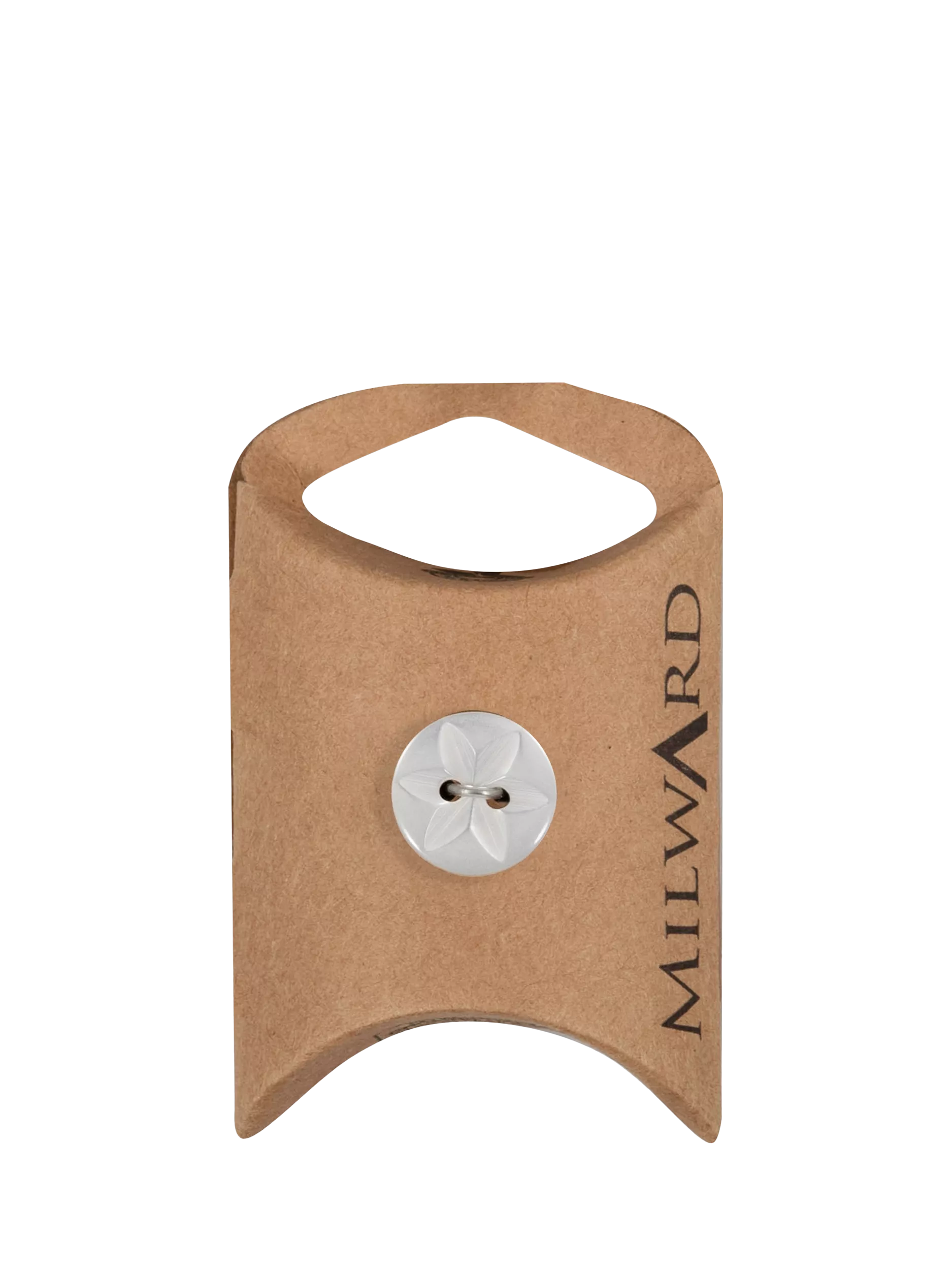 Milward star buttons 14mm grey, imported from the UK