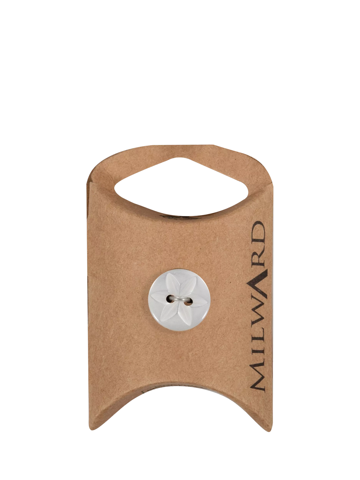 Milward star buttons 14mm grey, imported from the UK