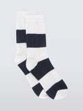 John Lewis Wool Blend With Cashmere Stripe Socks