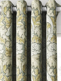 William Morris At Home Acanthus velvet curtains in flint, imported from the UK