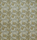 William Morris At Home Acanthus velvet curtains in flint, imported from the UK