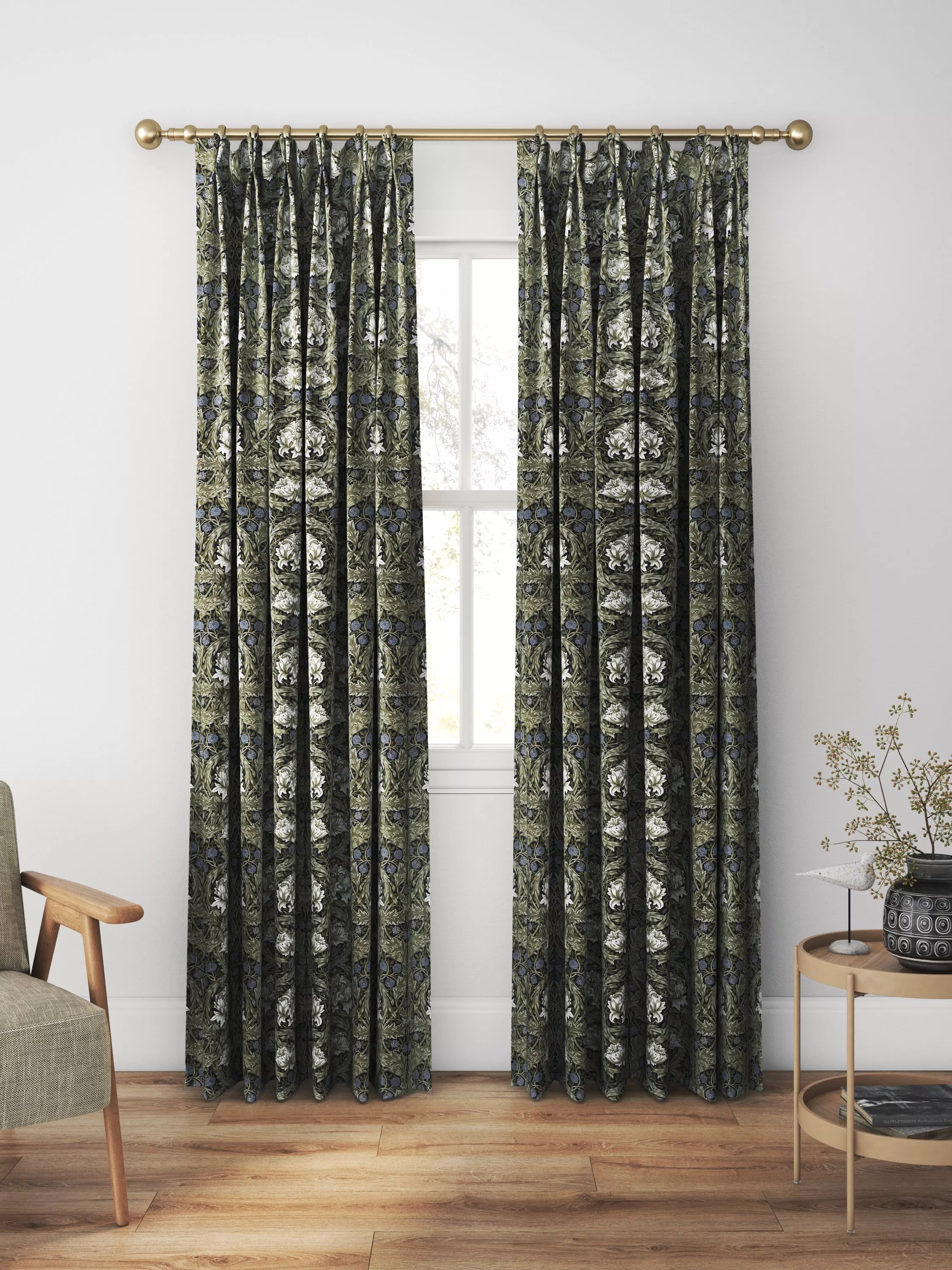 William Morris At Home African Marigold made to measure curtains imported from the UK