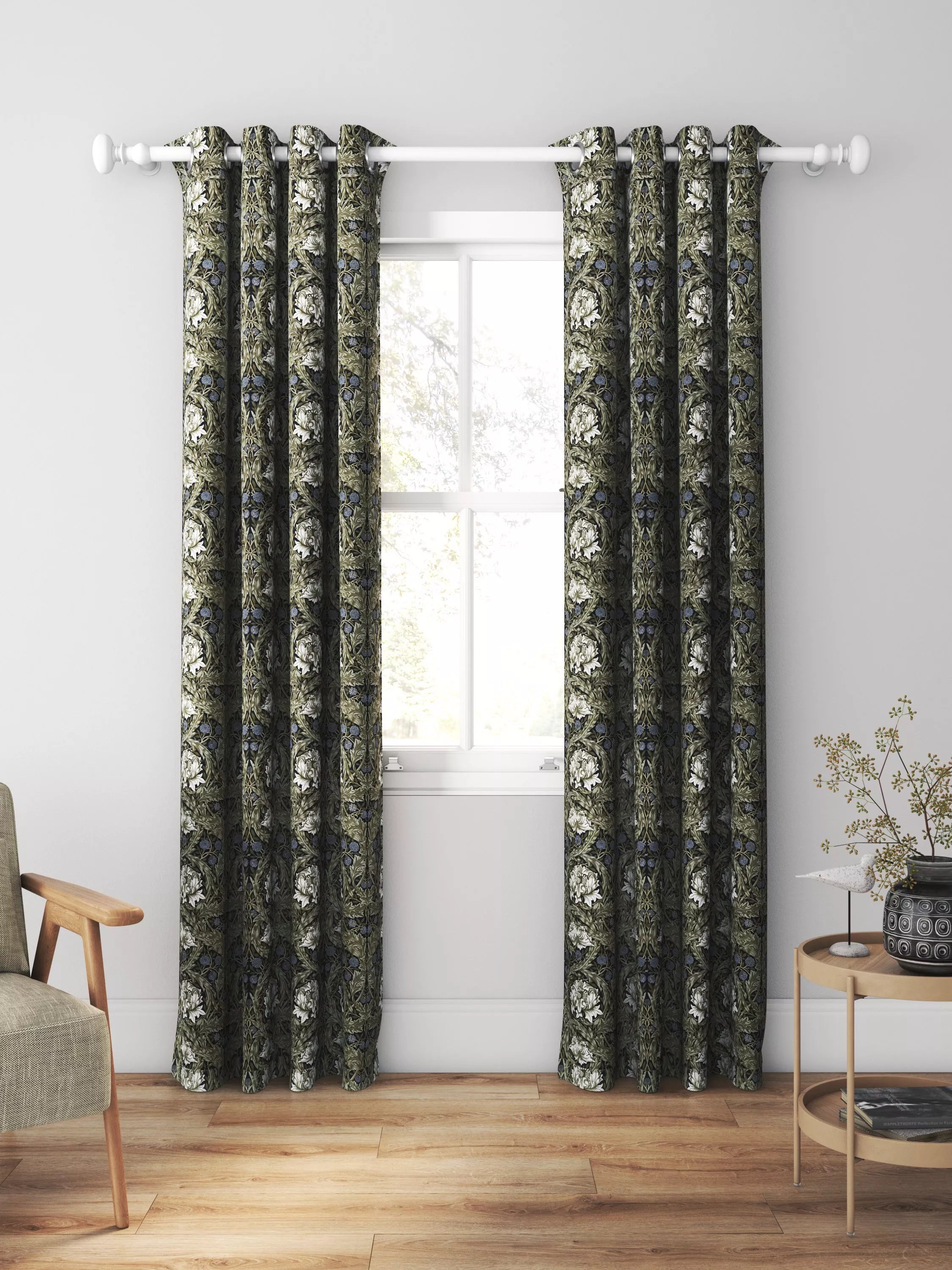 William Morris At Home African Marigold made to measure curtains imported from the UK