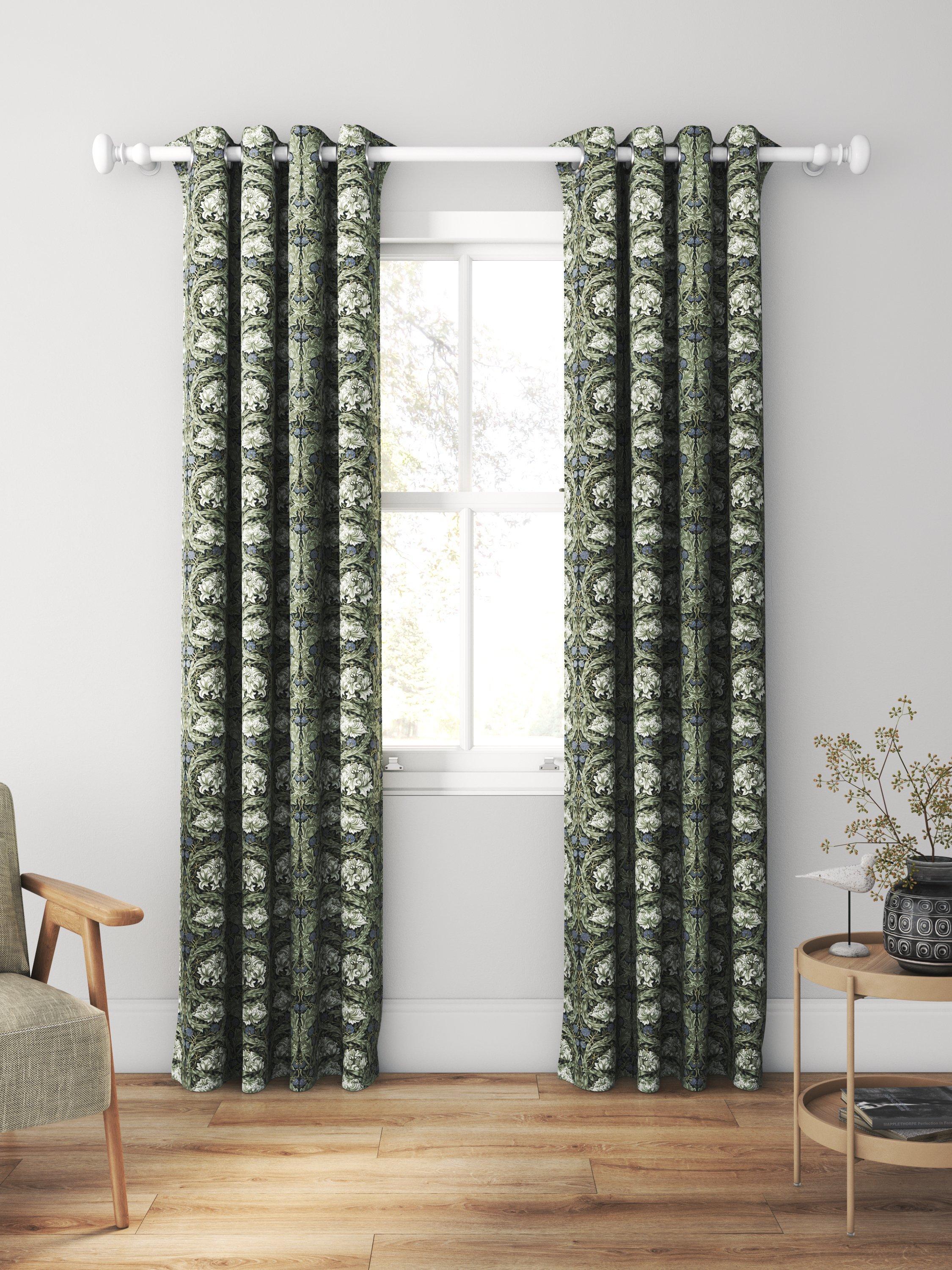 William Morris At Home African Marigold curtains Cornflower, UK version